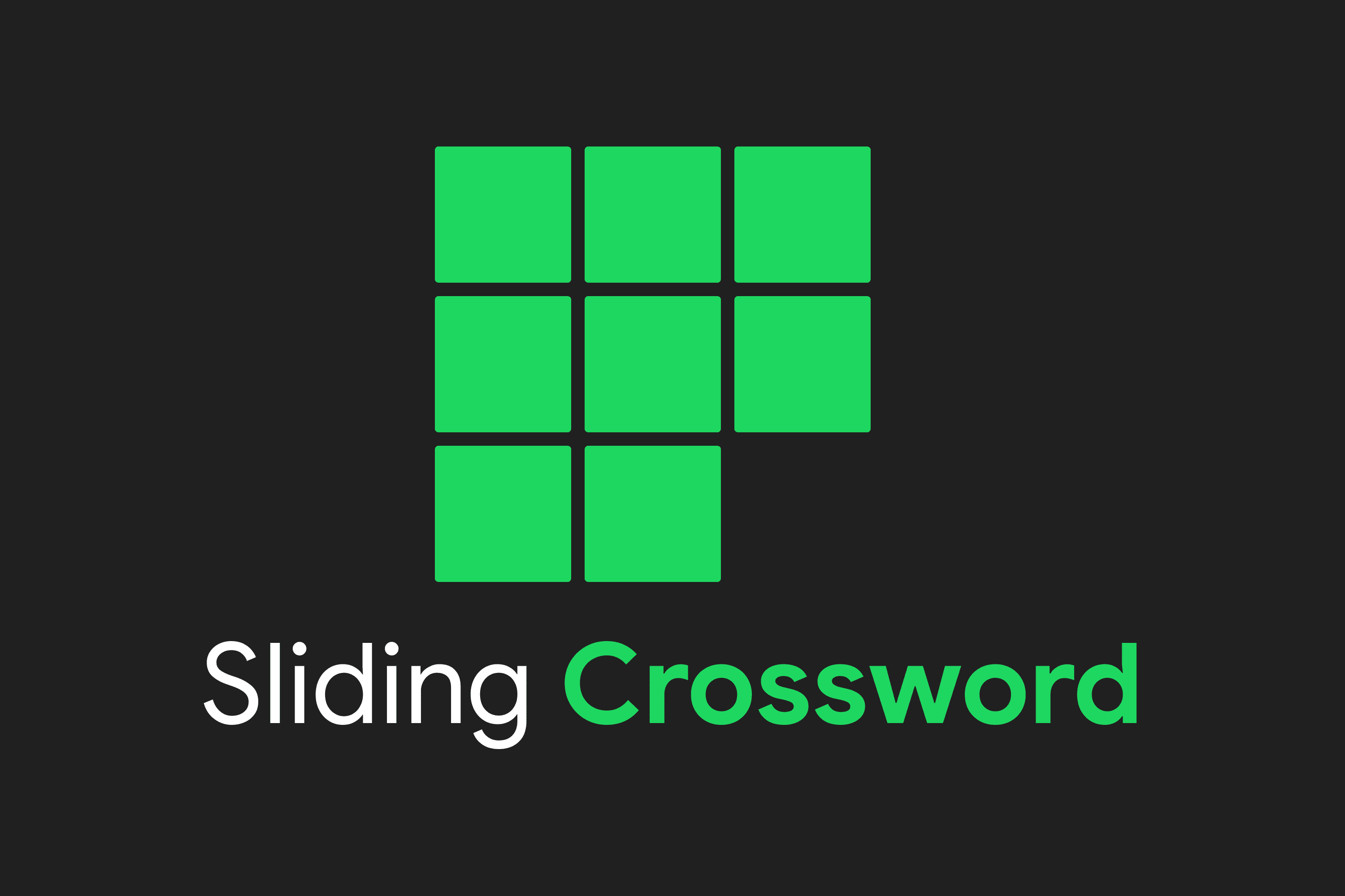 Sliding Crossword
